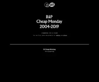 Cheapmonday.com(Cheap Monday) Screenshot