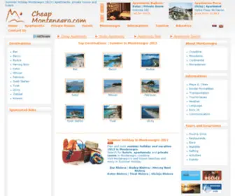 Cheapmontenegro.com(Apartments Montenegro) Screenshot