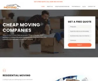 Cheapmovingcompanies.co(Cheap Moving Companies & Movers) Screenshot