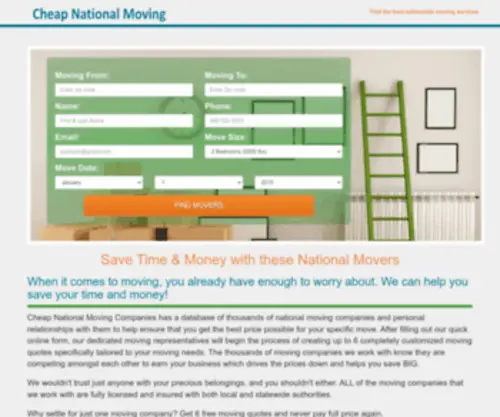 Cheapnationalmovingcompanies.com(Cheap National Moving Companies) Screenshot