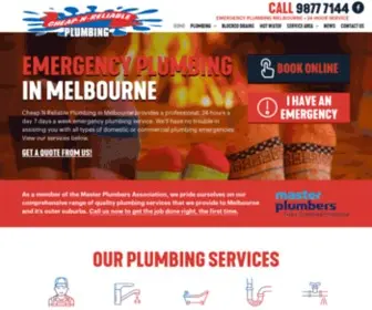 Cheapnreliableplumbing.com.au(Great Plumbers in Melbourne aren't more than a call away) Screenshot