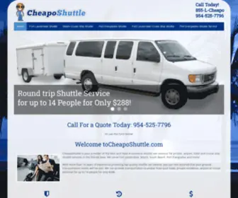 Cheaposhuttle.com(Cheapo Shuttle) Screenshot