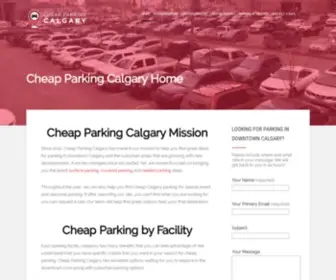 Cheapparkingcalgary.com(Cheap Parking Calgary) Screenshot