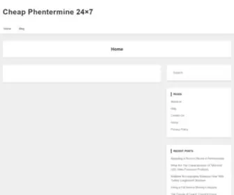 Cheapphentermine24X7.com(Cheap Phentermine 24x7) Screenshot
