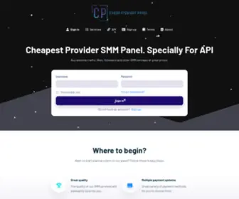 Cheapproviderpanel.com(Cheapproviderpanel) Screenshot