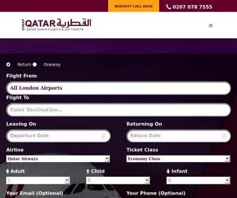 CheapQatarflights.co.uk(Cheap Qatar Flights) Screenshot