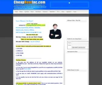 Cheaprentinc.com(Cheap Rent on Mobile Homes) Screenshot