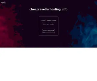 Cheapresellerhosting.info(Best Web HostingDomains) Screenshot