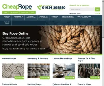 Cheaprope.co.uk(Rope Suppliers) Screenshot