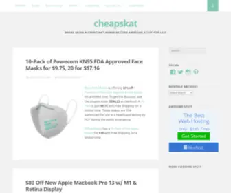 Cheapskat.com(Where being a Cheapskat means getting awesome stuff for less) Screenshot