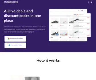 Cheapskate.io(Your personal shopping assistant) Screenshot