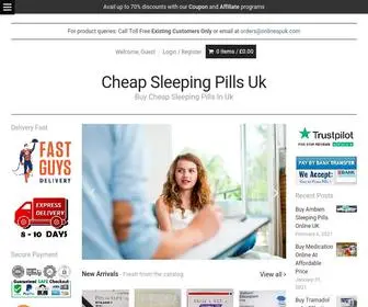 Cheapsleepingpillsuk.com(Cheap Sleeping Pills UK & Anxiety Tablets) Screenshot