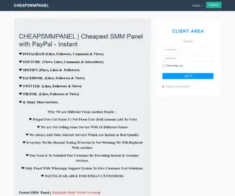 Cheapsmmpanel.co(Best Fastest Reseller Smm Panel in India) Screenshot