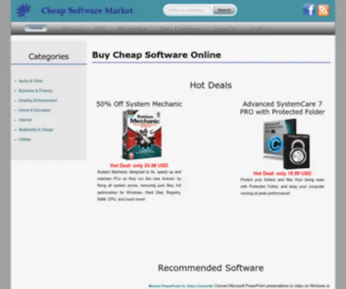 Cheapsoftwaremarket.com(Buy Cheap Software) Screenshot