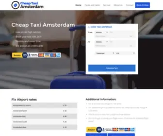 Cheaptaxiamsterdam.com(Cheap Taxi Amsterdam) Screenshot