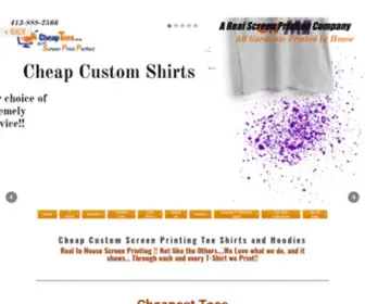 Cheaptees.org(Cheap Custom T Shirts) Screenshot