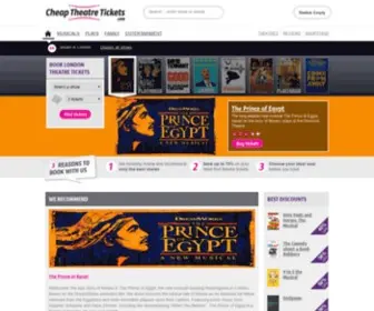 Cheaptheatretickets.com(Cheap Theatre Tickets for London musicals and plays) Screenshot