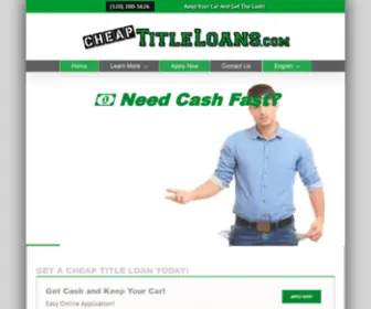 Cheaptitleloans.com(Cheap Title Loans) Screenshot