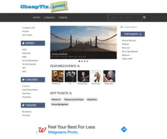 Cheaptix.com(Cheaptix) Screenshot