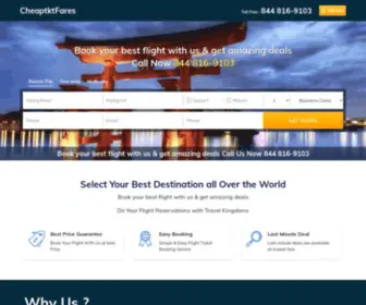 Cheaptktfares.com(Airfare deals) Screenshot