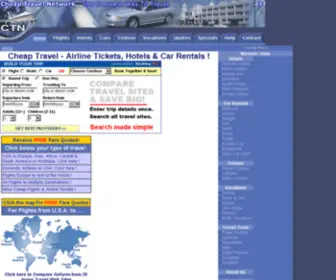 Cheaptravelnetwork.com(Cheap travel network) Screenshot