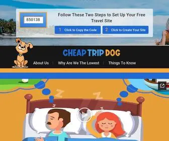 Cheaptripdog.com(Cheap Trip Dog) Screenshot