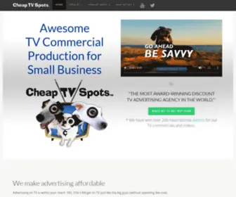 Cheaptvspots.com(TV commercial production) Screenshot