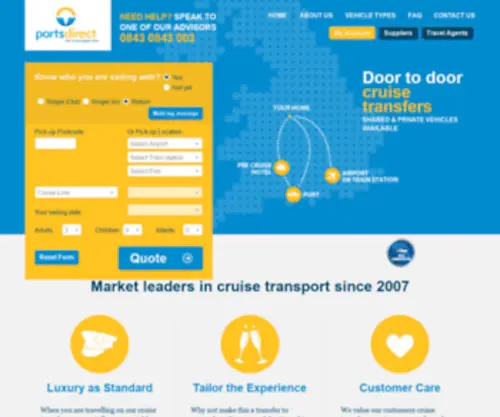 Cheapukcruisetransfer.com(Ports Direct) Screenshot