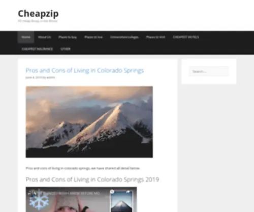 Cheapzip.com(Cheapzip) Screenshot