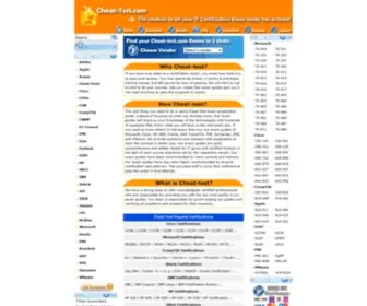 Cheat-Test.com(Leading the way in studying IT certifications) Screenshot