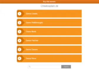 Cheatcaptain.de(cheatcaptain) Screenshot