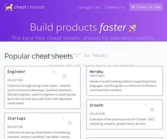Cheatcheetah.com(Build products faster) Screenshot