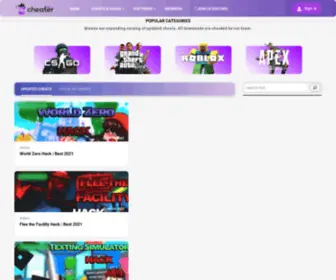 Cheater.ninja(Free Undetected Cheats & Hacks For Games) Screenshot