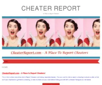 Cheaterreport.com(Cheater Report) Screenshot