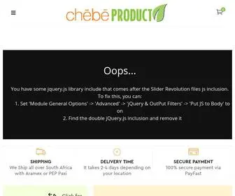 Chebeproducts.co.za(Chebe Products) Screenshot