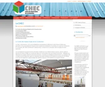 Chec.fr(Centre des Hautes Etudes de la Construction) Screenshot