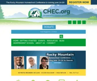 Chec.org(Christian Home Educators of Colorado) Screenshot