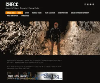 Checc.org(Council of Higher Education Caving Clubs) Screenshot