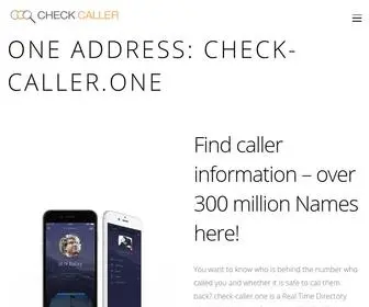 Check-Caller.one(ONE ADDRESSE) Screenshot