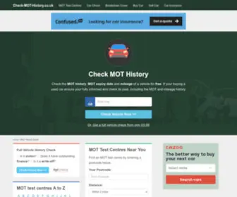 Check-Mot-History.co.uk(Check mot history) Screenshot