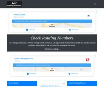 Check-Routing-Numbers.com(Check Routing Numbers) Screenshot