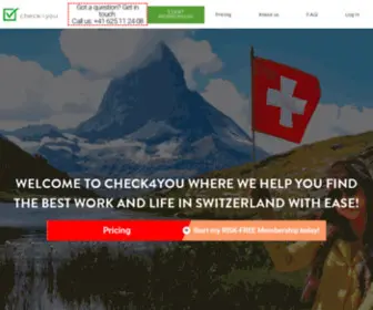 Check4You.ch(Your New Life In Switzerland) Screenshot