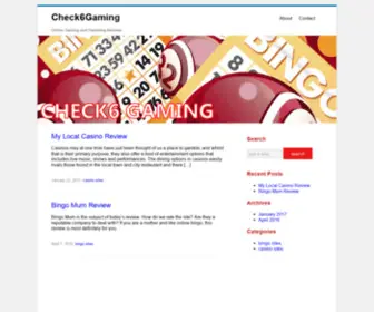 Check6Gaming.com(Check6Gaming) Screenshot