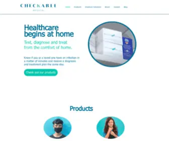 Checkablemedical.com(COVID and Strep Test) Screenshot