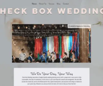 Checkboxweddings.com(Check Box Weddings) Screenshot