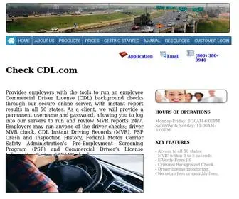 CheckCDl.com(Check CDL) Screenshot