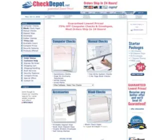 Checkdepot.net(Deluxe business checks) Screenshot