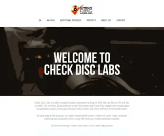 Checkdisc.com(CHECK DISC LABS INC) Screenshot