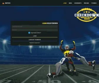 Checkdown.com(Checkdown ist ein kostenloses American Football) Screenshot