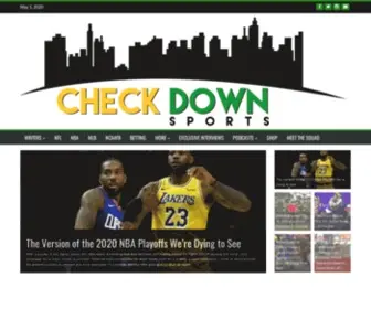Checkdownsports.net(Authoritative Sports Opinions) Screenshot